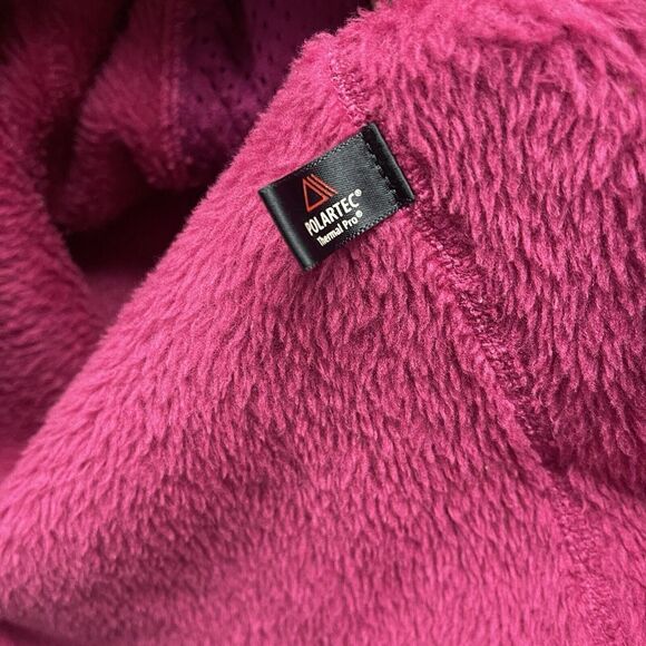 Patagonia Fleece Jacket Womens Medium Pink Re Tool Snap T Pullover Logo Outdoor - Picture 4 of 8